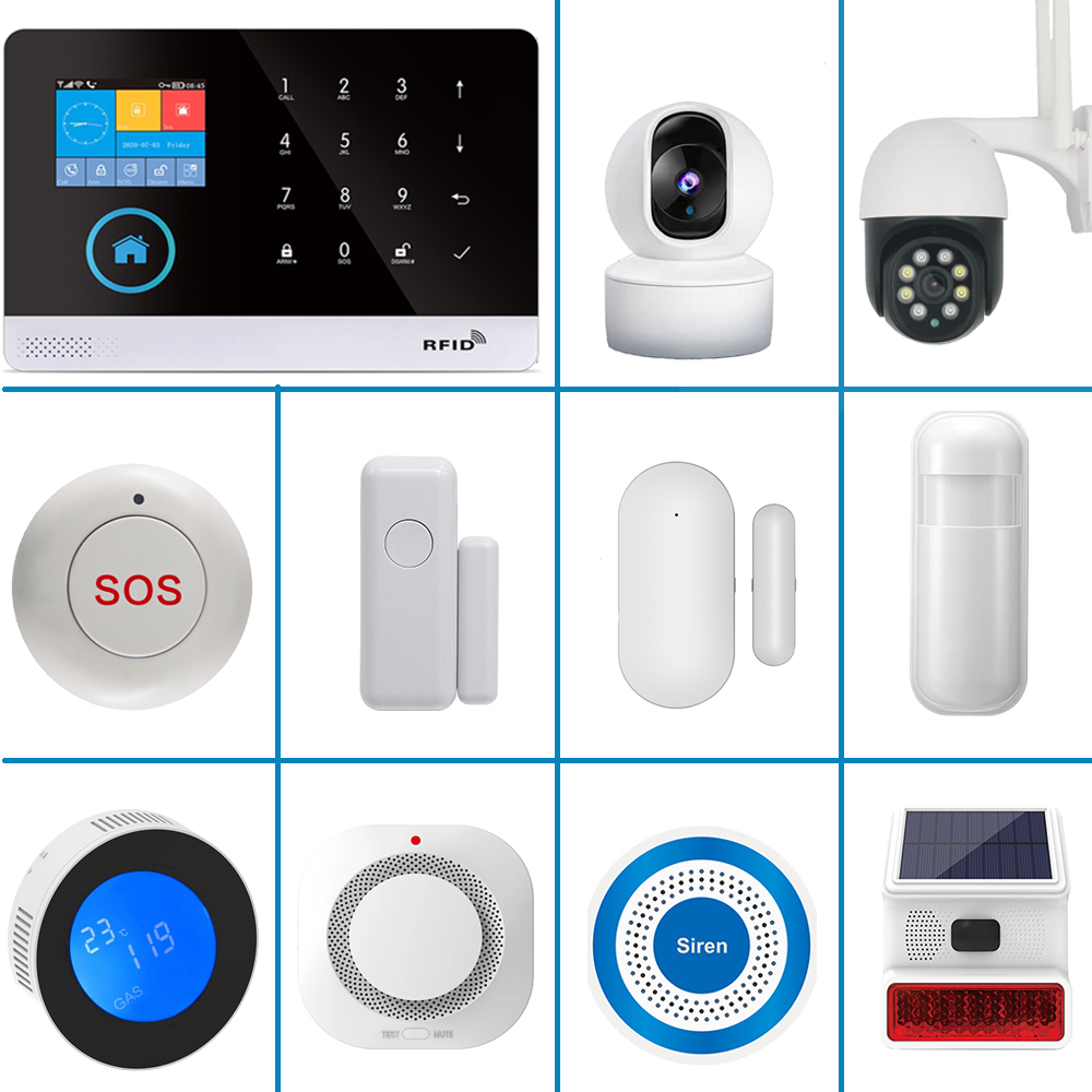 Smart Home Automation Kit - PGST Intelligentes Alarmgerät, 433MHz Anti-Roboter-Terminal-Detektor, Intelligente