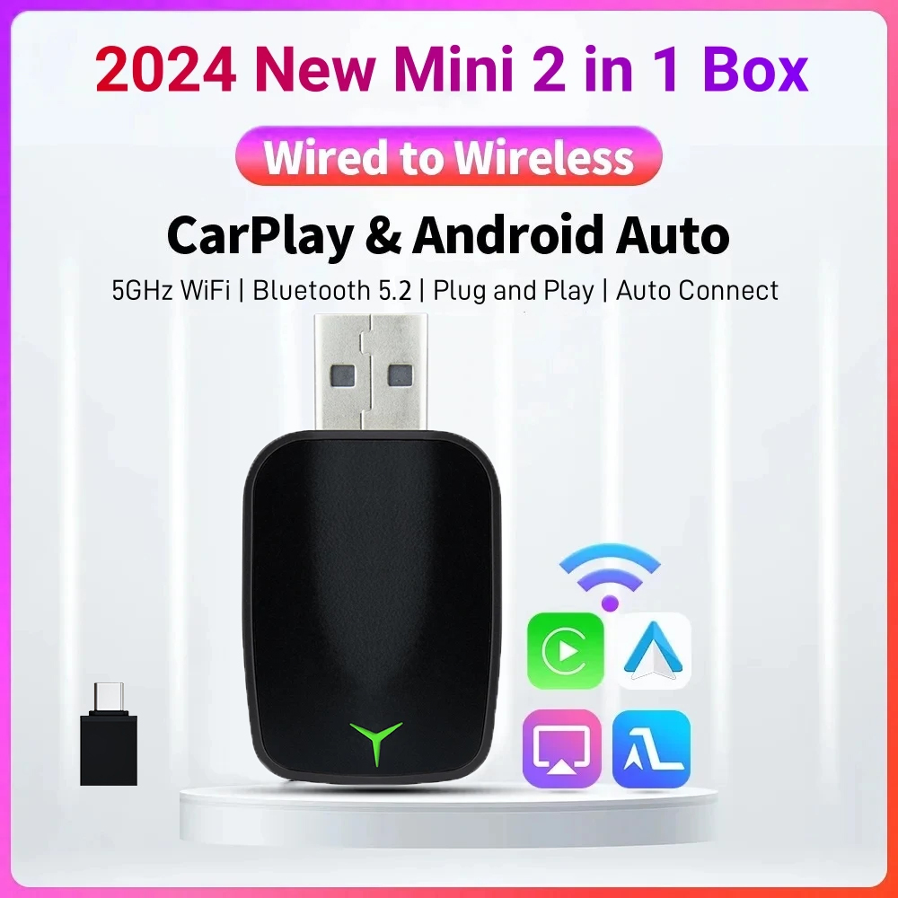 Wifi Smart Plug - Neuer kabelgebundener zu kabelloser Carplay Android