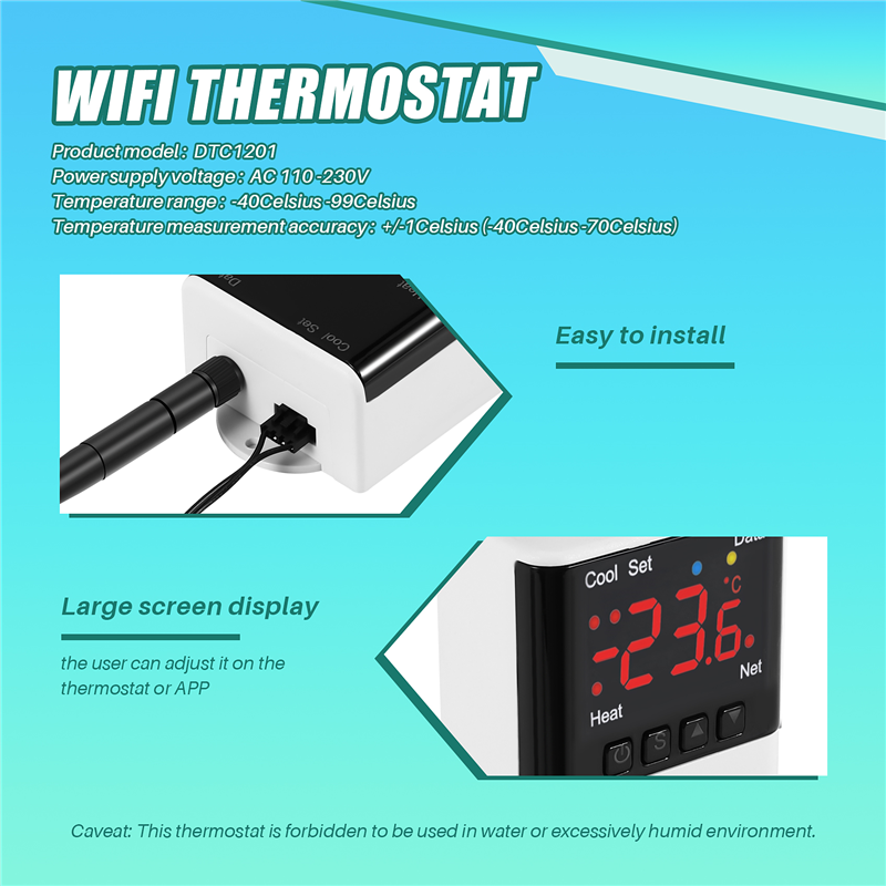 Drahtlose Wifi Temperatur Cont – Wifi Thermostat Bewertung und Preis